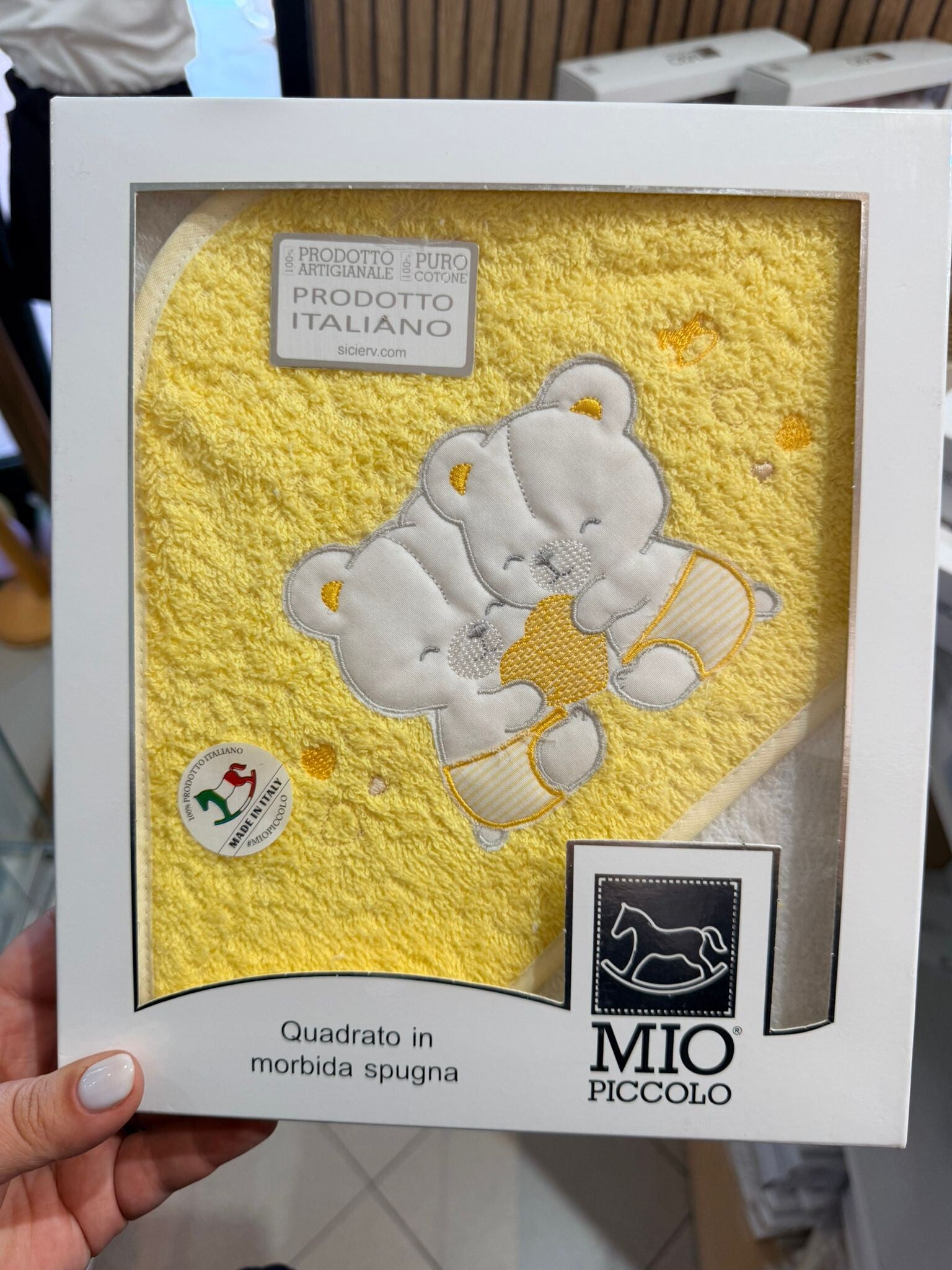 accappatoio  quadrato spugna