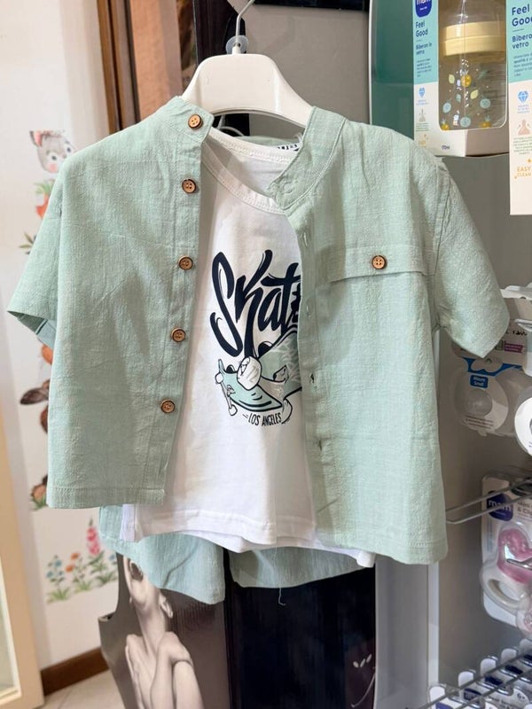 completo verde neonato