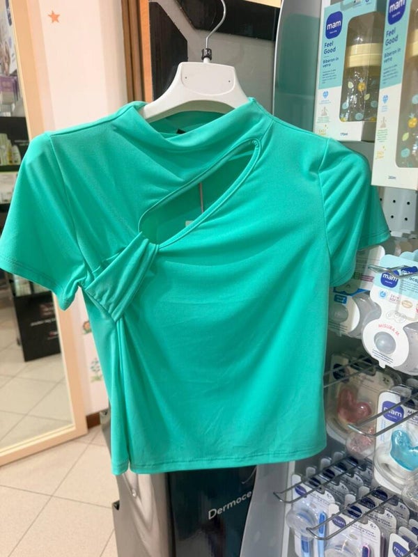 Top verde acqua