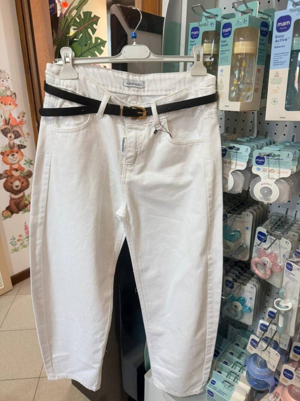 jeans  bianchi lunghi 16 anni ballon