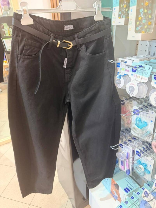 jeans neri ballon