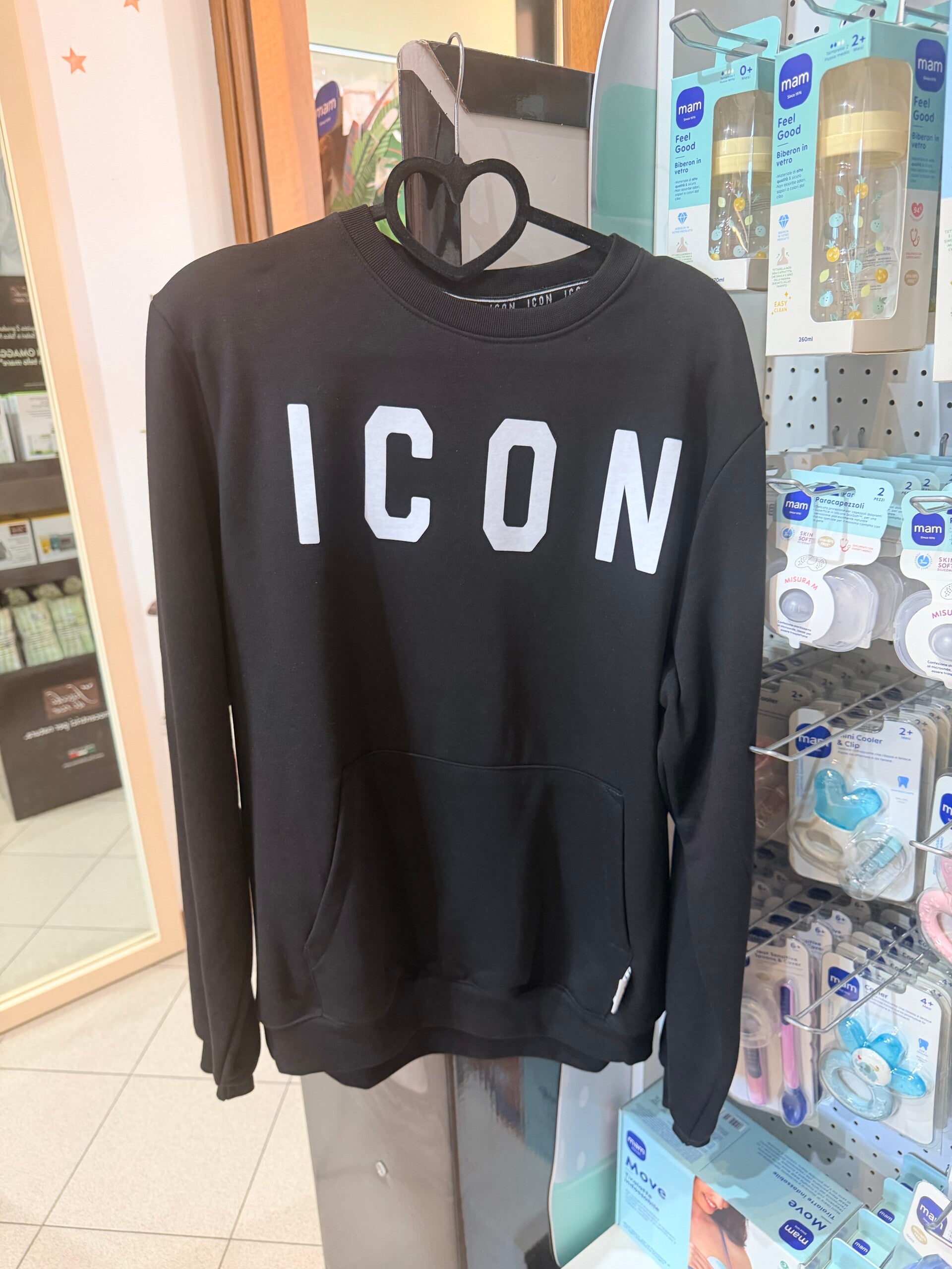 Felpa icon nera