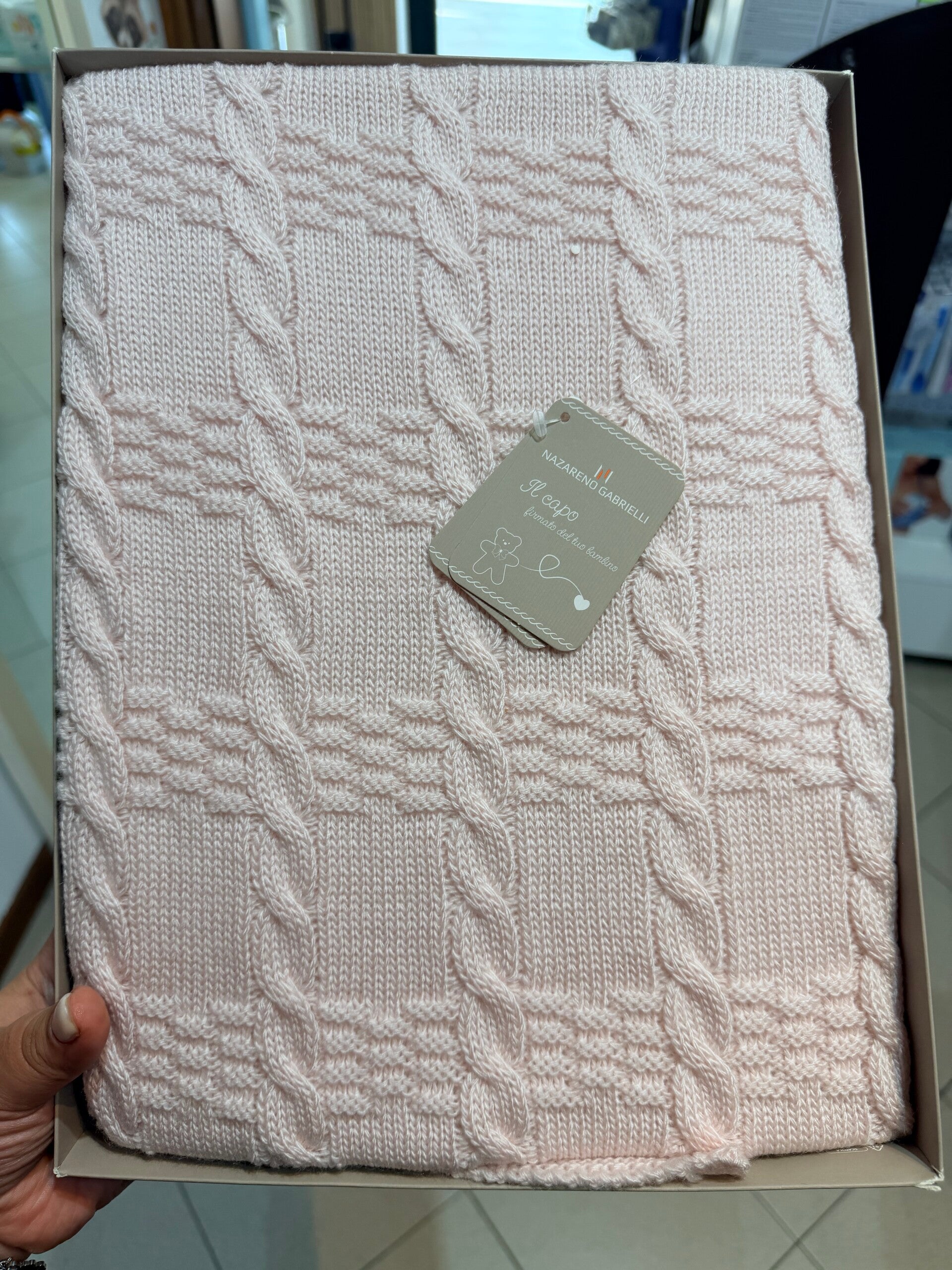 coperta in filo cotone