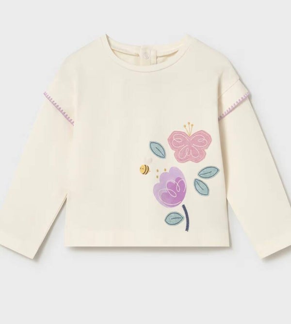 Maglia baby fiore
