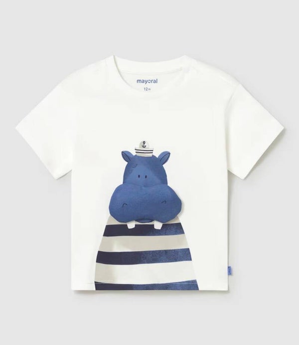 Maglia bianca hippo