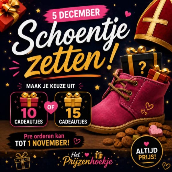 Pre order: Schoentje zetten voor 5 December. (10 producten)