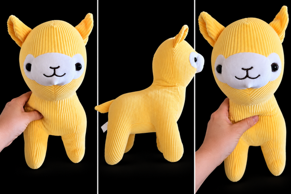 Zachte Gele Alpaca Knuffel
