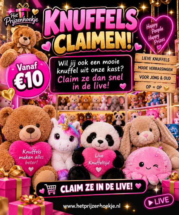 Claim een knuffel!