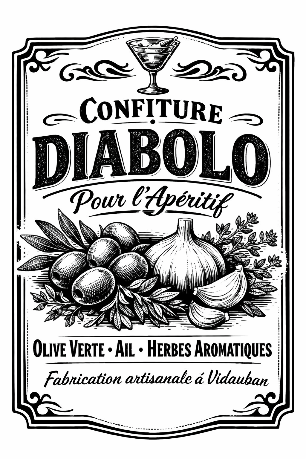 Confiture d olive verte pour apéritif