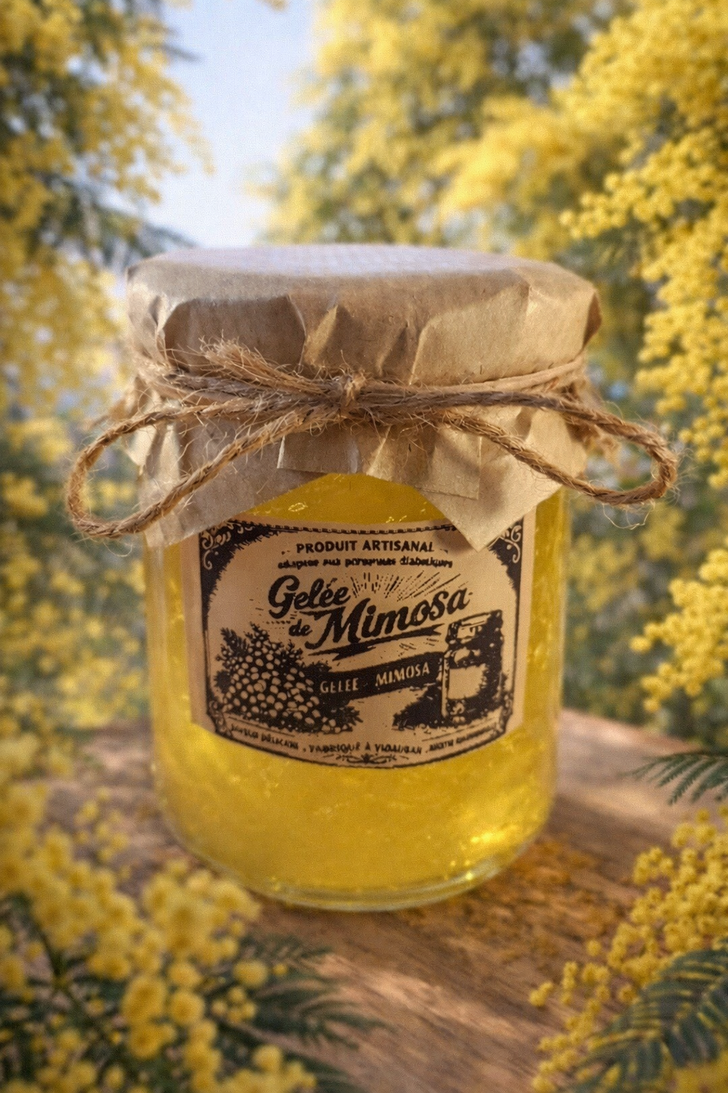 Gelée légère de mimosa