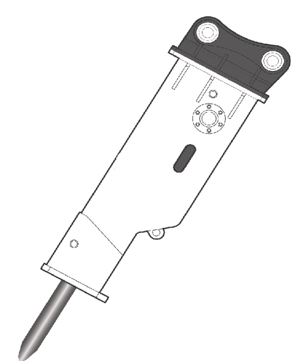 Brise roche hydraulique 80 kg