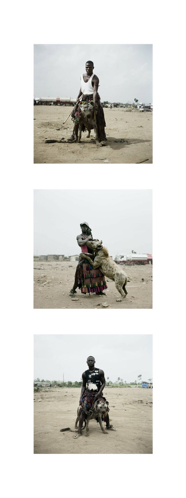 "Gadawan Kura - The Hyena Men II" Series of 3 by Pieter Hugo Series 2007