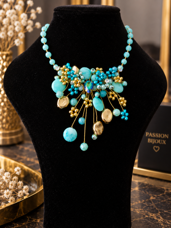 Collana Donna - Acqua e Oro