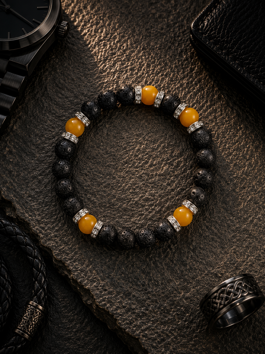 Bracciale Uomo - Lava