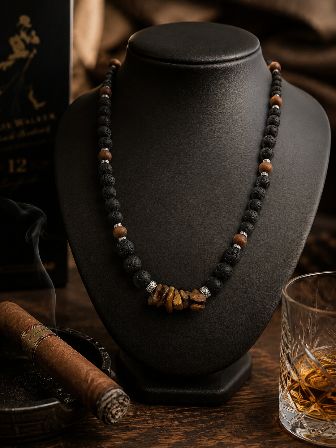Collana Uomo “Tiger Eye"