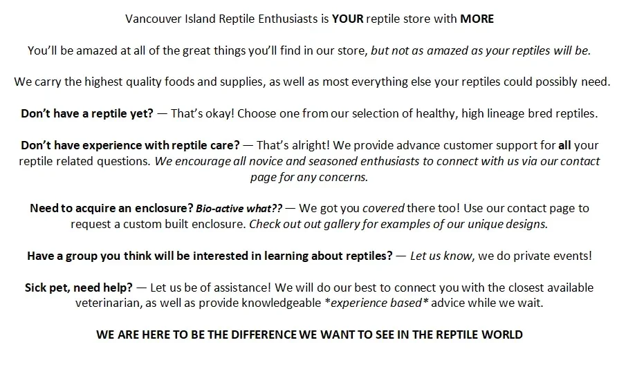 Vancouver Island Reptile Enthusiasts