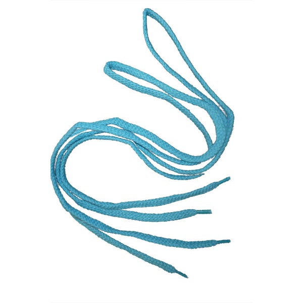 Blauwe platte veters 100cm