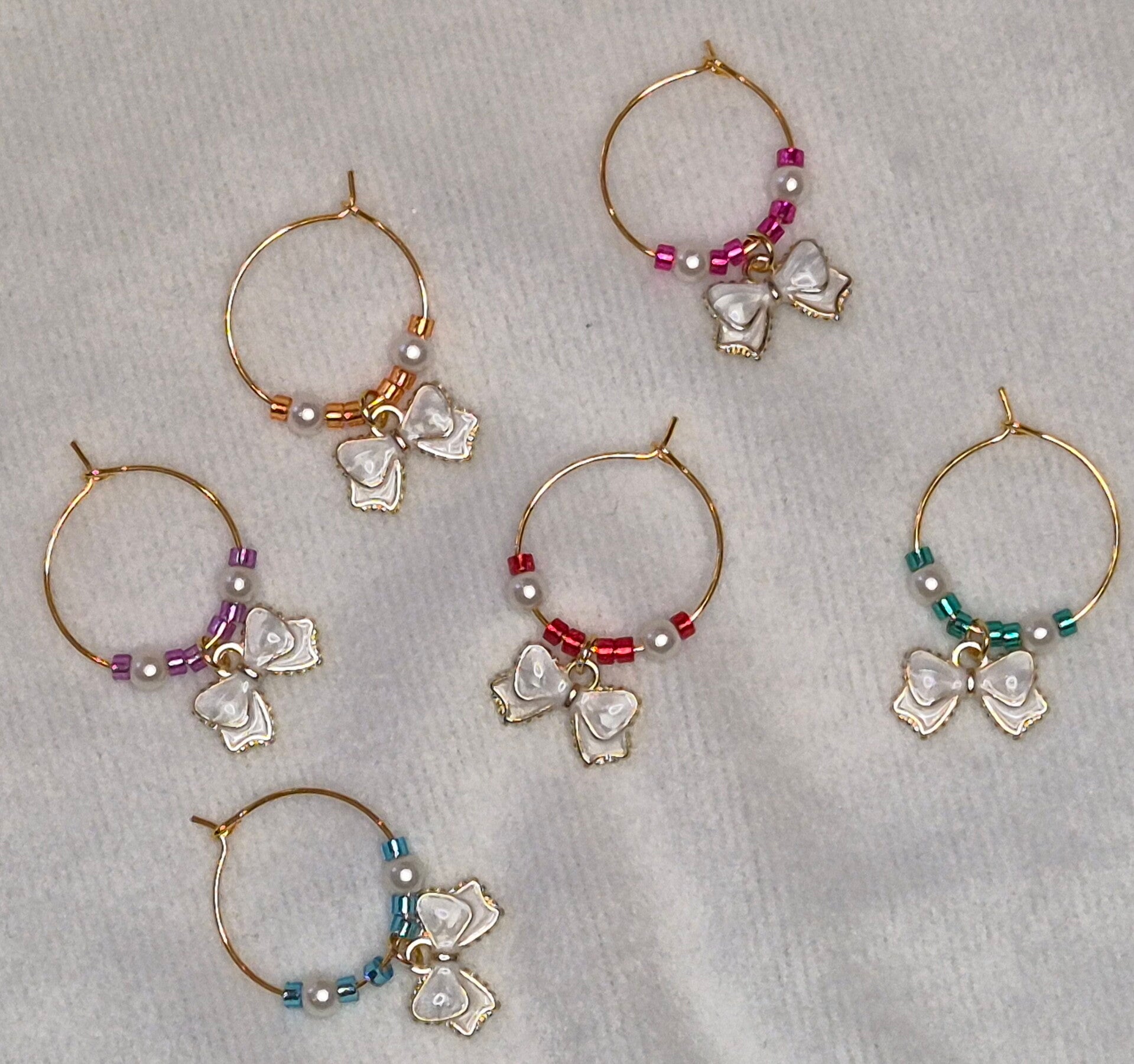 5er Set Glasanhänger bowlove