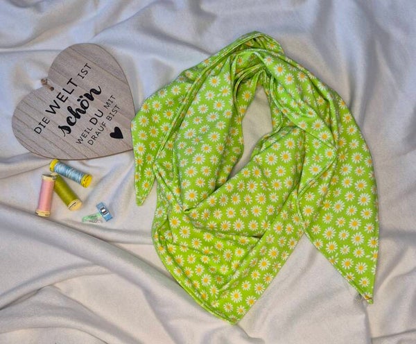 Dreieckshalstuch "Gänseblümchen"