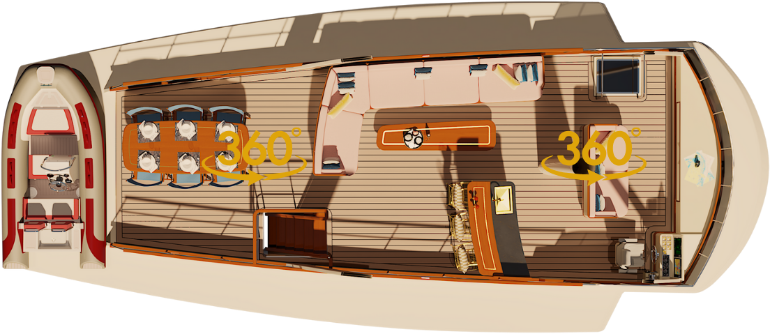 Top view deck
