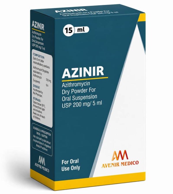 Aznir sus- Whole rage of Azithromycin is available.