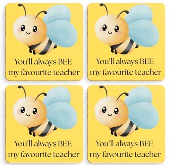 Coaster set x4 - Bee