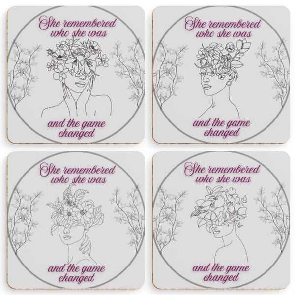 Coaster set x4 - Remember