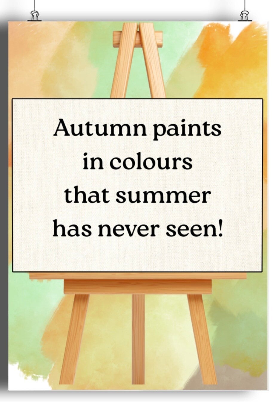 Autumn paints in colours A5