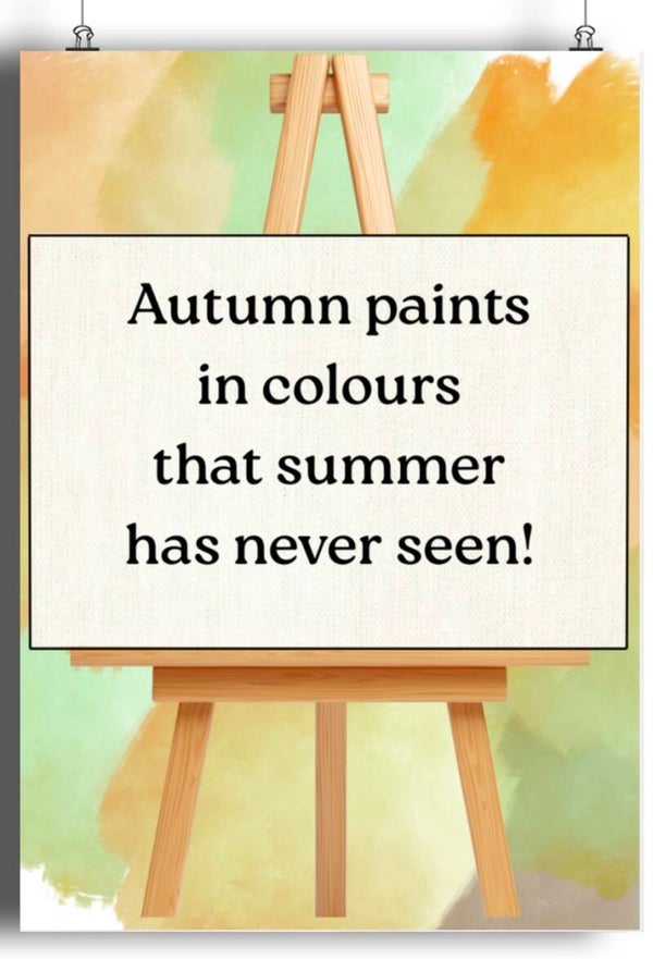 Autumn paints in colours A5