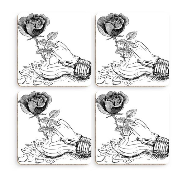 Coaster Set x4 - Broken Beauty