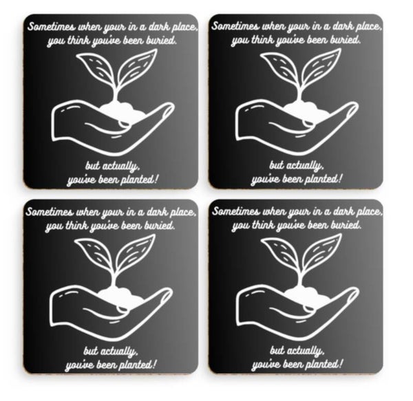 Coaster Set x4 - Plant the seed