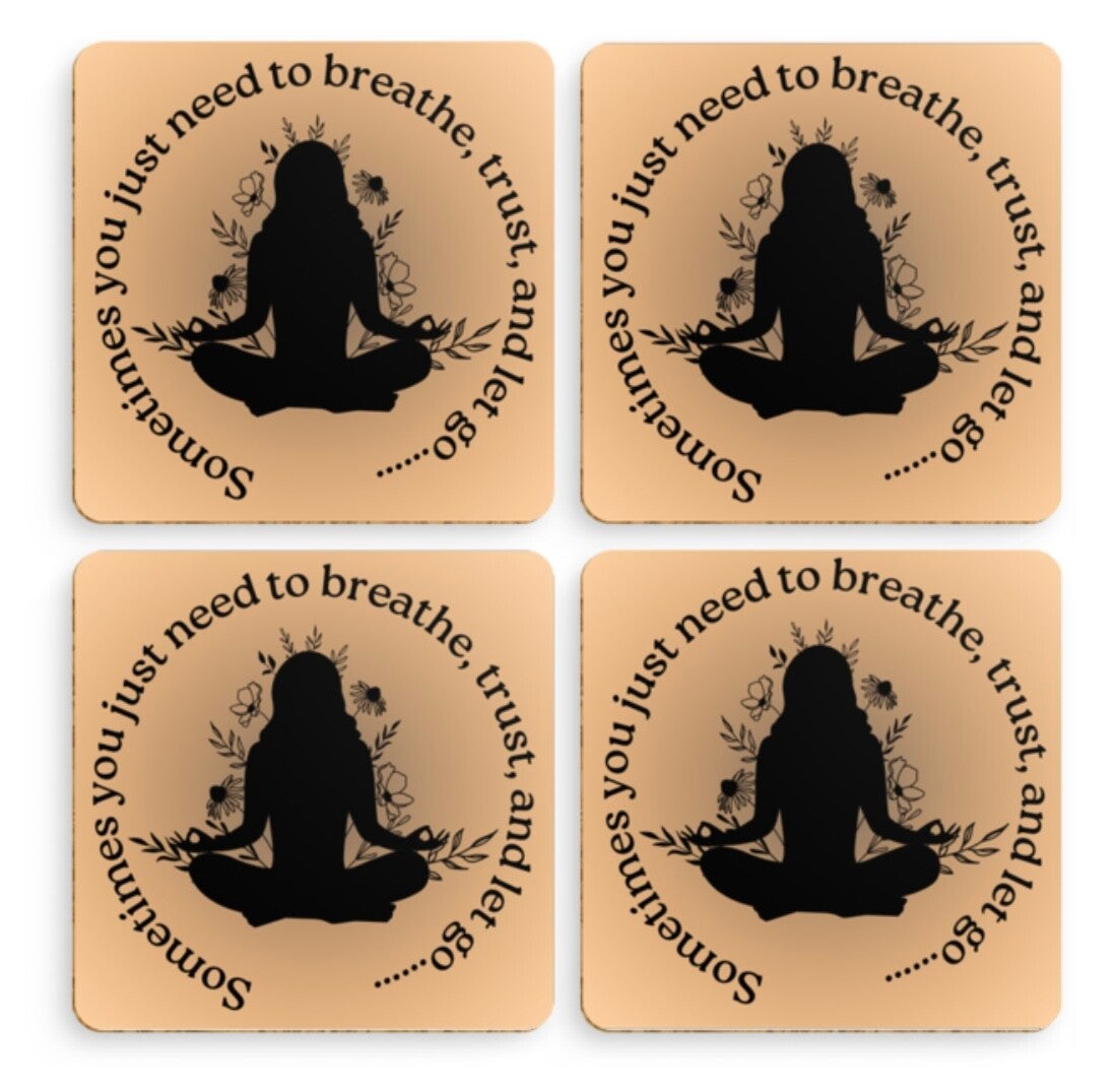 Coaster set x4 - Breathe