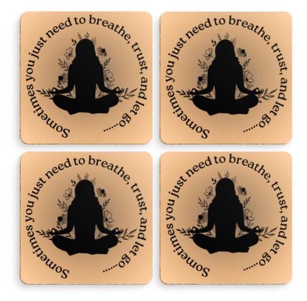 Coaster set x4 - Breathe