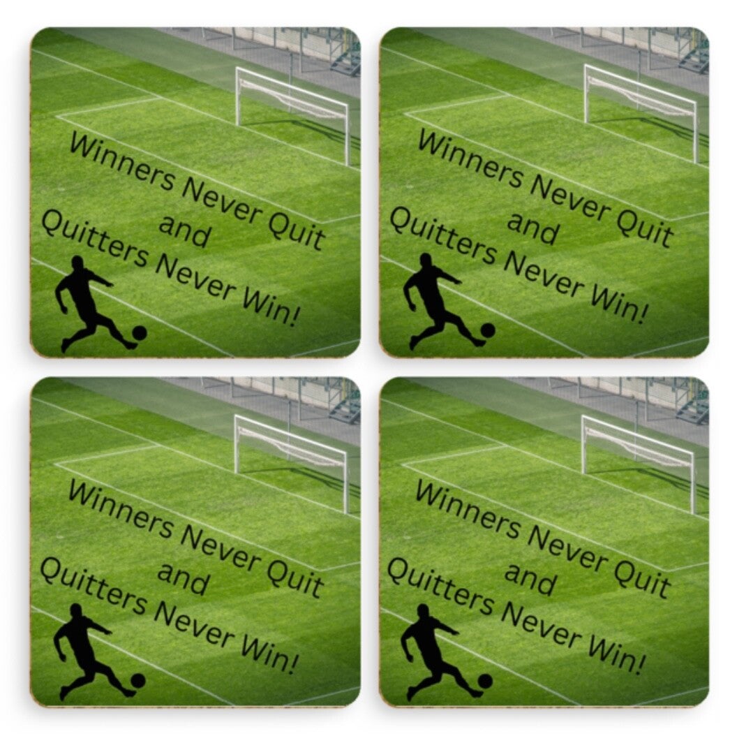 Coaster set x4 - Football