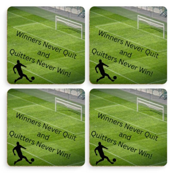 Coaster set x4 - Football