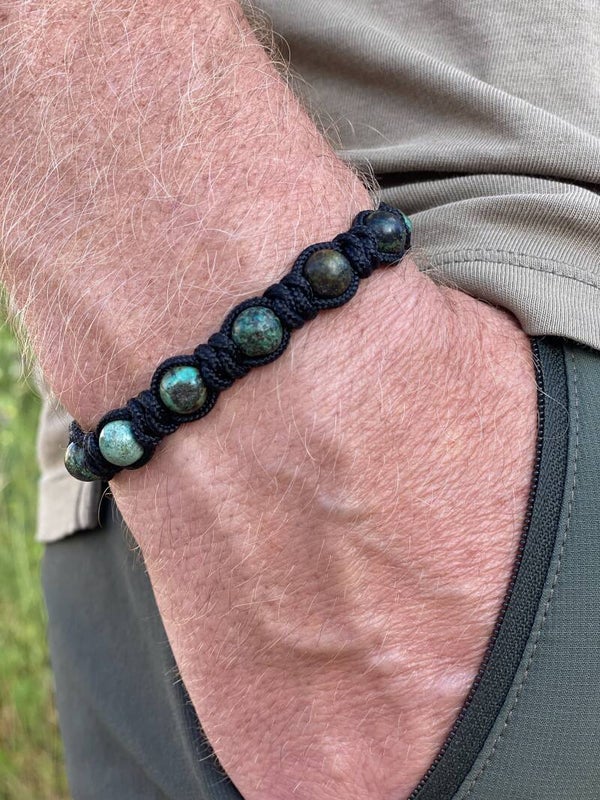 Groene armband Afrikaanse Turkoois edelsteen 8 mm