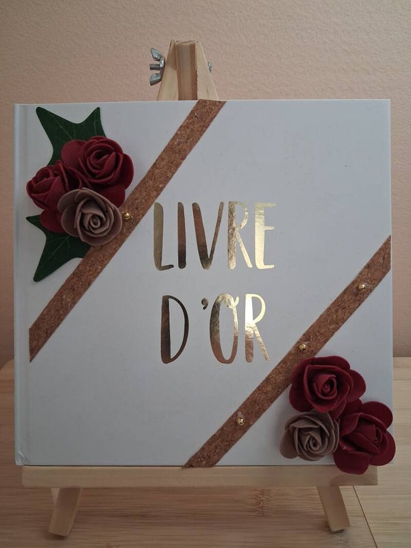 Livre d'Or Floral (personnalisable)