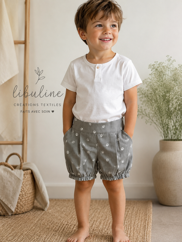 Short bloomer en piqué de coton