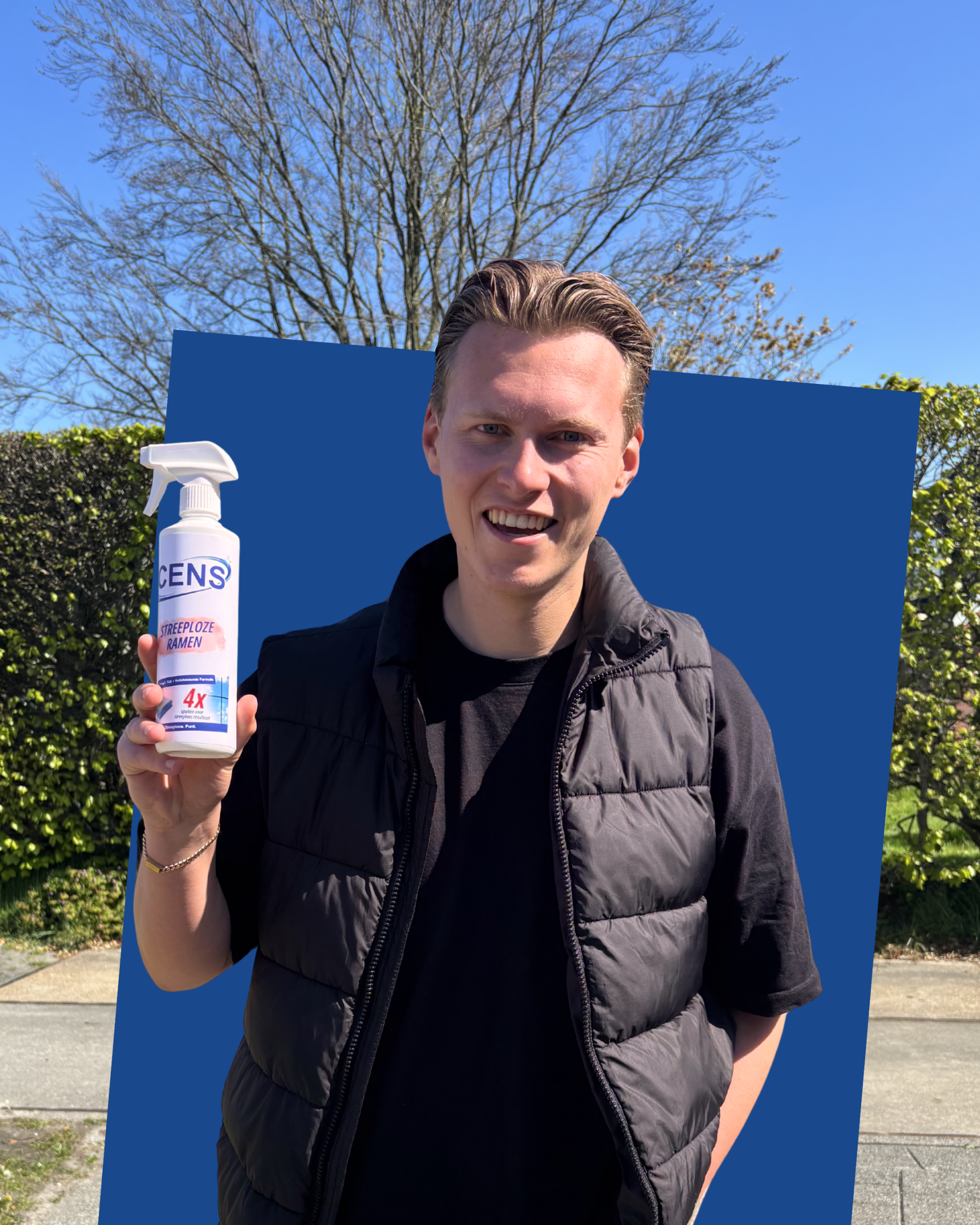 Chris Hessels. Eigenaar van Cens Schoonmaakmiddelen