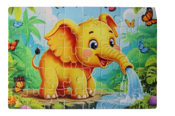 Puzzel met olifant