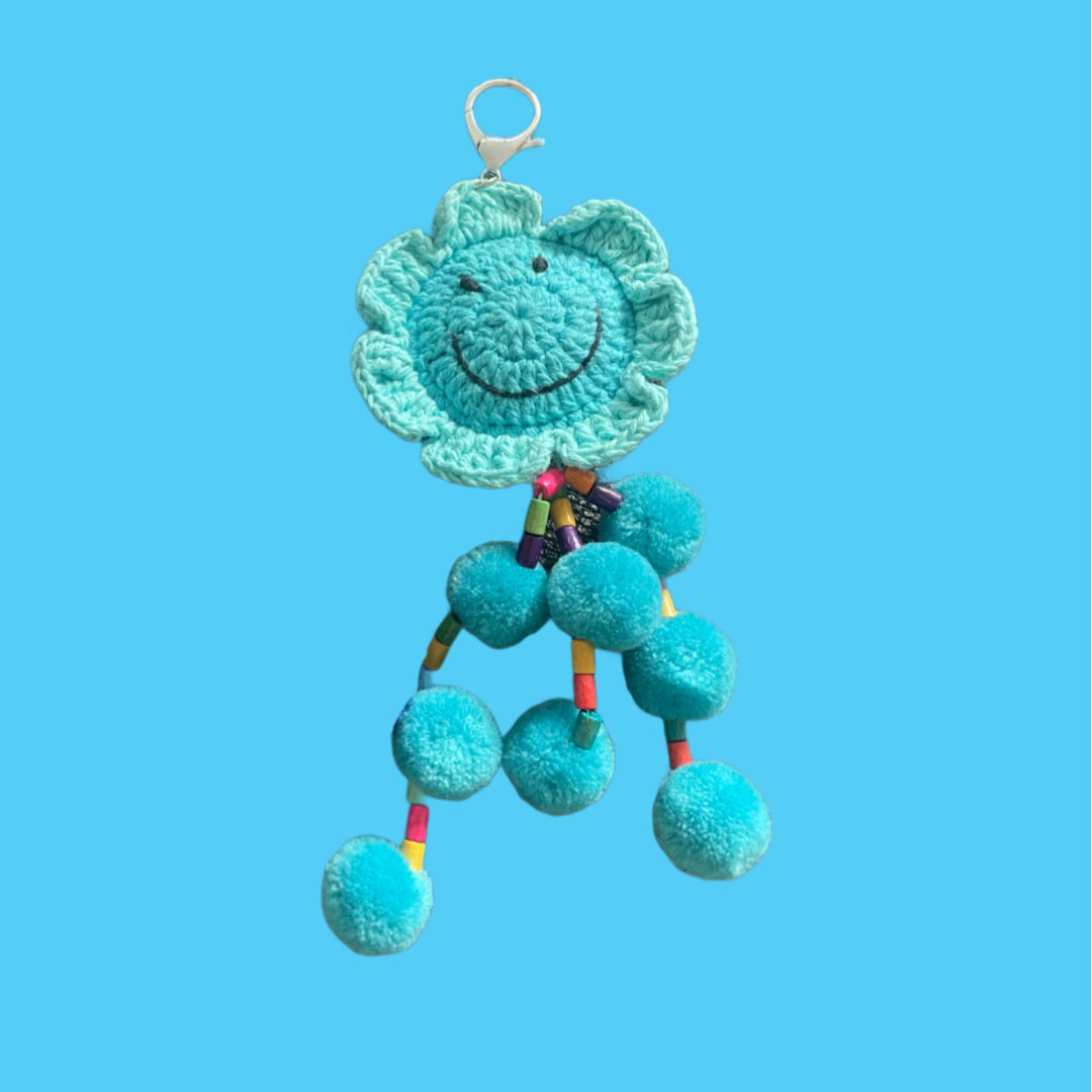 Crochet Smiley Teal