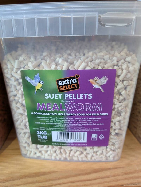 Suet Pellets 3kg tub
