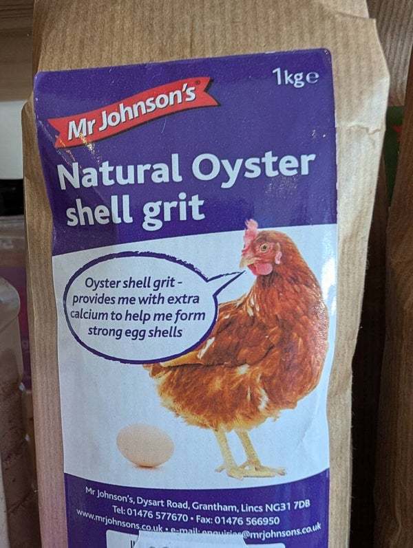 Natural oyster shell grit 1kg