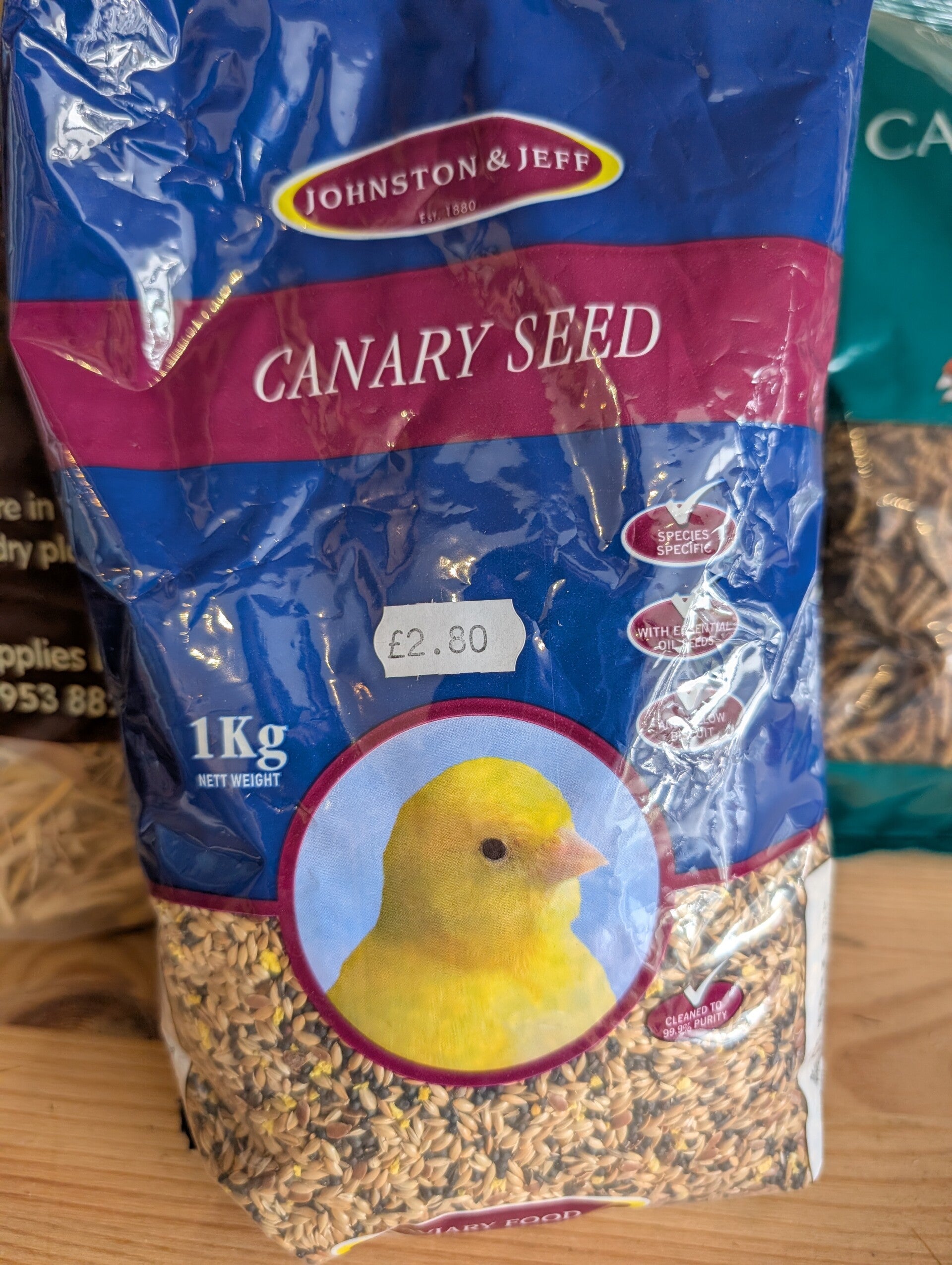 Johnston &  Jeff Canary Seed 1kg