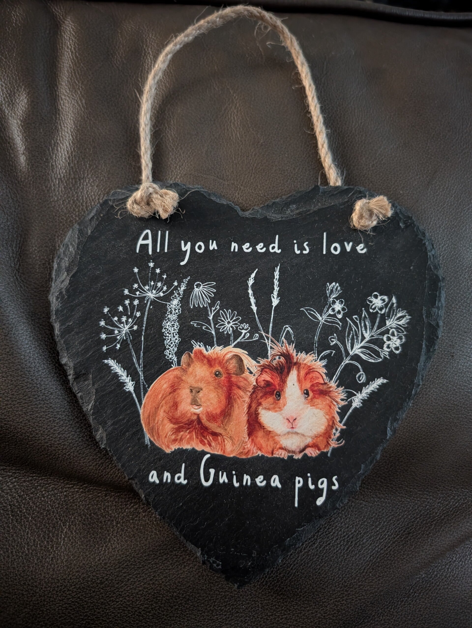 Slate Guinea Pig Plaque