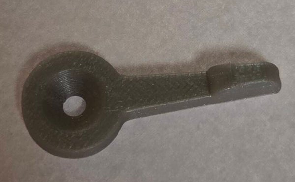 Mandensleutels in de kleur zilver in 3D geprint