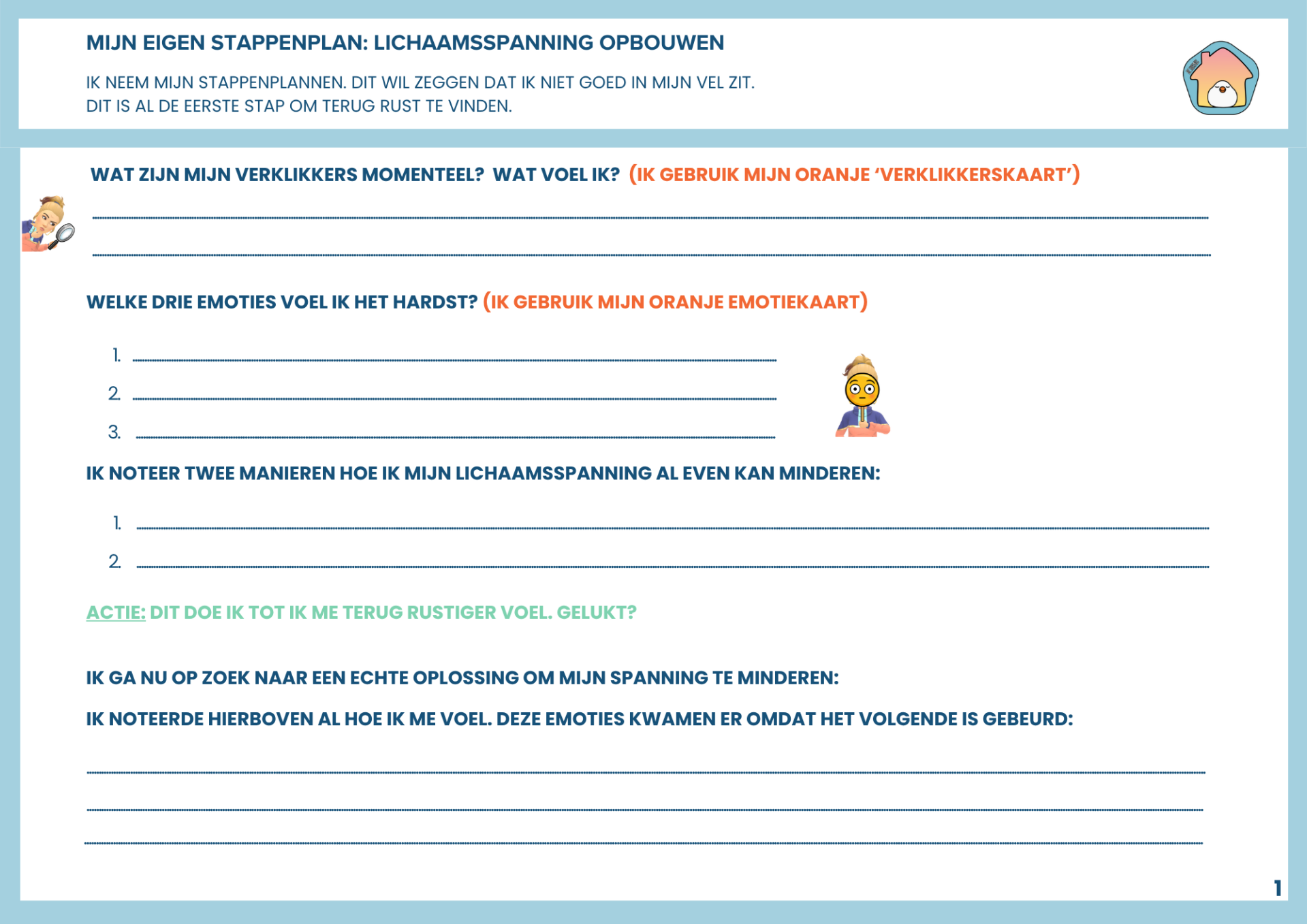 Stappenplan verklikkers: 'wat bij lichaamsspanning?'