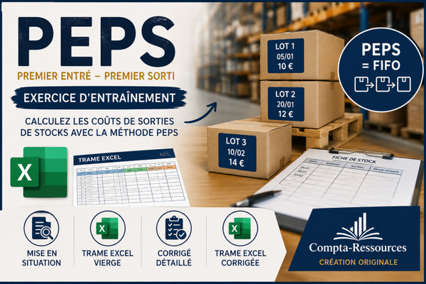Exercice: Méthode PEPS - Premier Entré Premier Sorti