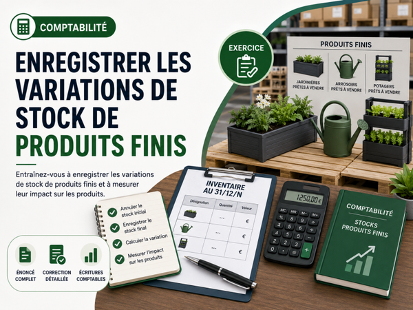 Exercice: Enregistrer les variations de stock de produits finis
