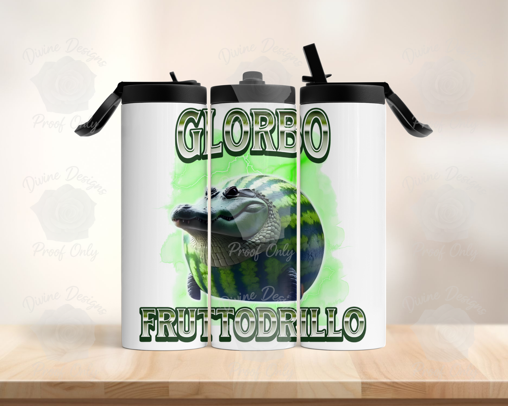 Glorbo Fruttodrillo Inspired Tumbler – Meme Design